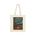 Canvas Tote Bag — "The Heavens Declare the Glory of God" Campfire Christian Tote