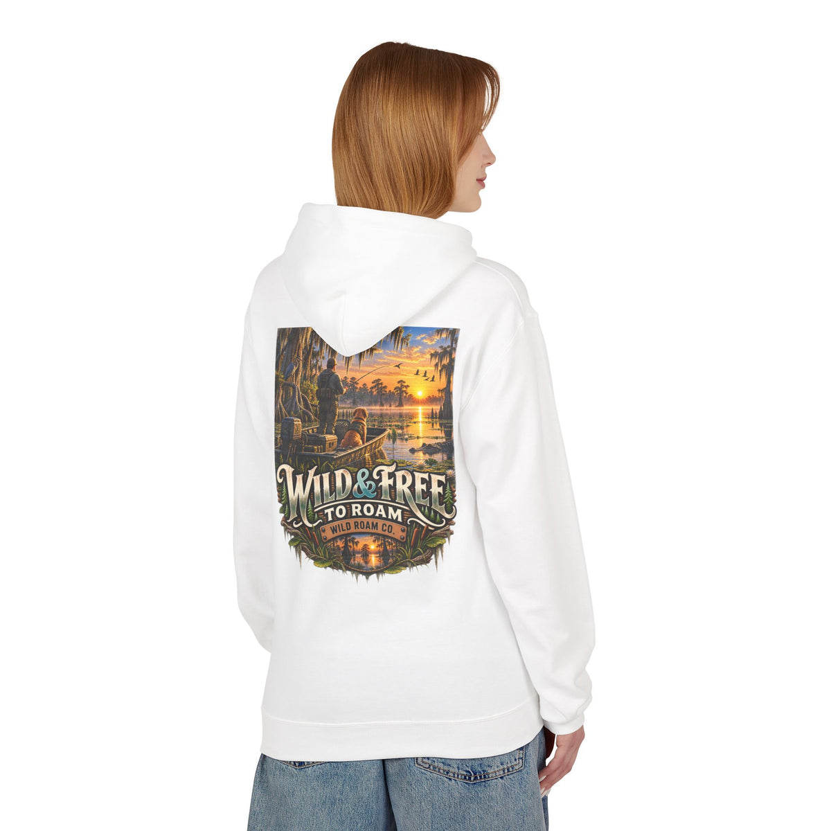 Wild & Free Hoodie — Wild & Free To Roam Bayou Adventure Graphic Pullover