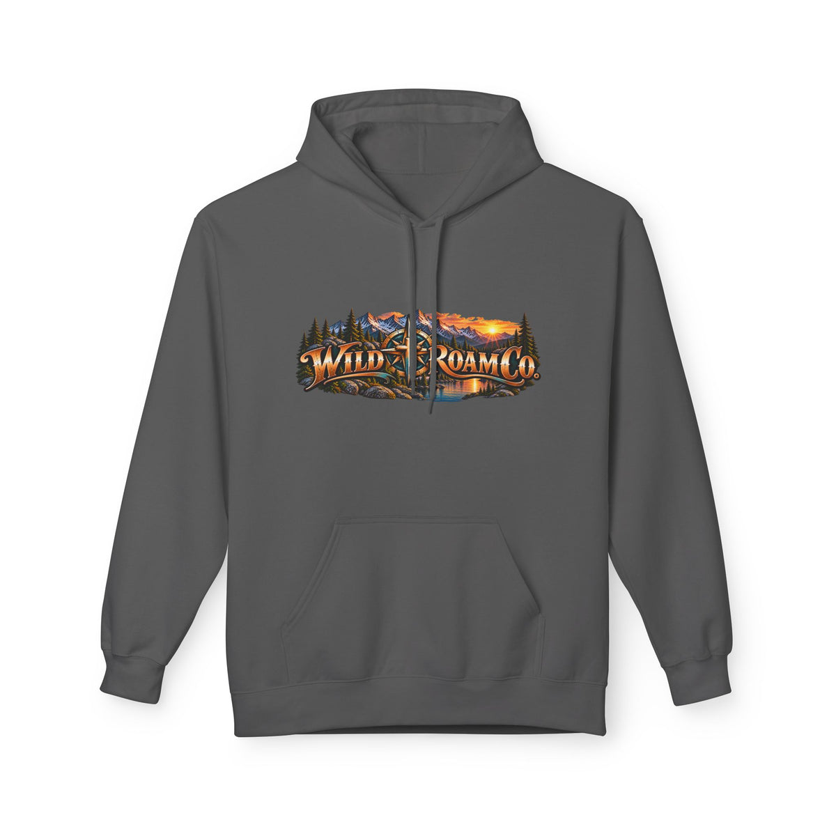 Men's Hope in the Lord Hiking Hoodie — Wild Roam Co. Sunset Mountain Faith Pullover