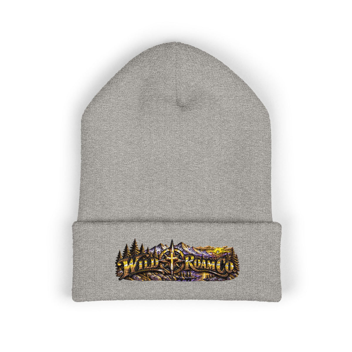 Wild & Free Embroidered Cuffed Beanie