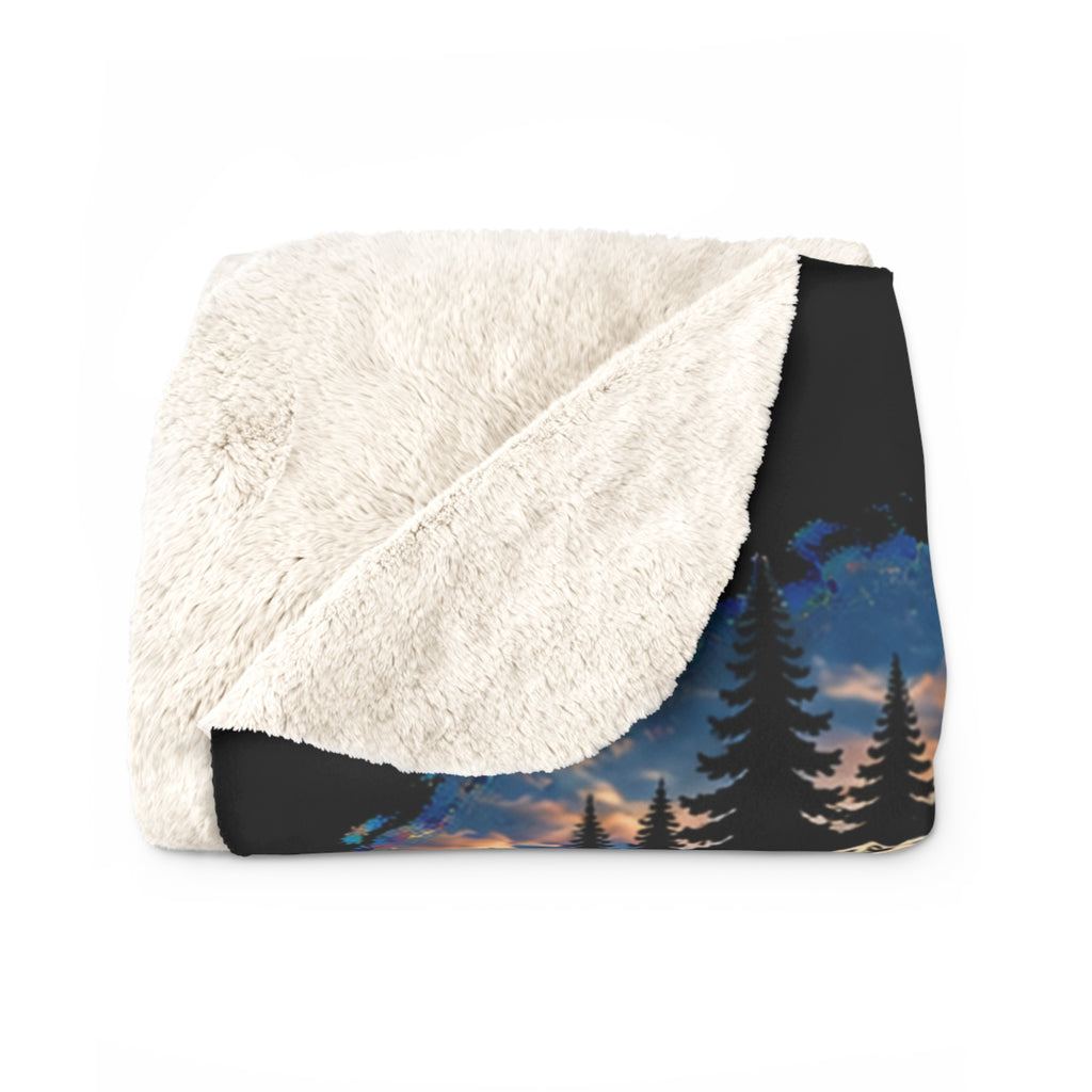 Nothing But The Road Ahead Sherpa Blanket — Motorcycle Adventure Throw