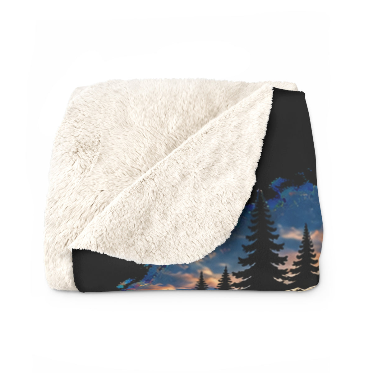 Nothing But The Road Ahead Sherpa Blanket — Motorcycle Adventure Throw