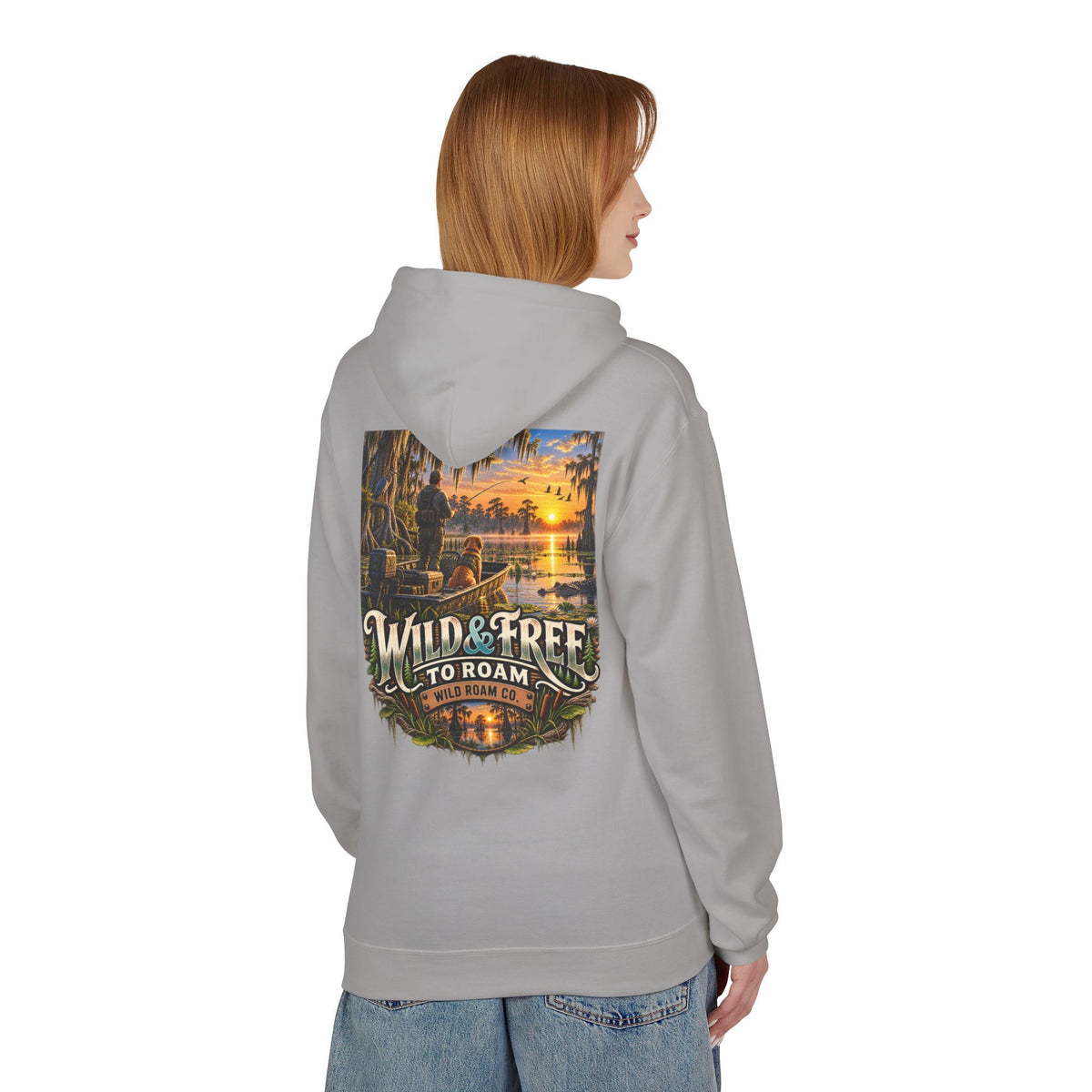 Wild & Free Hoodie — Wild & Free To Roam Bayou Adventure Graphic Pullover