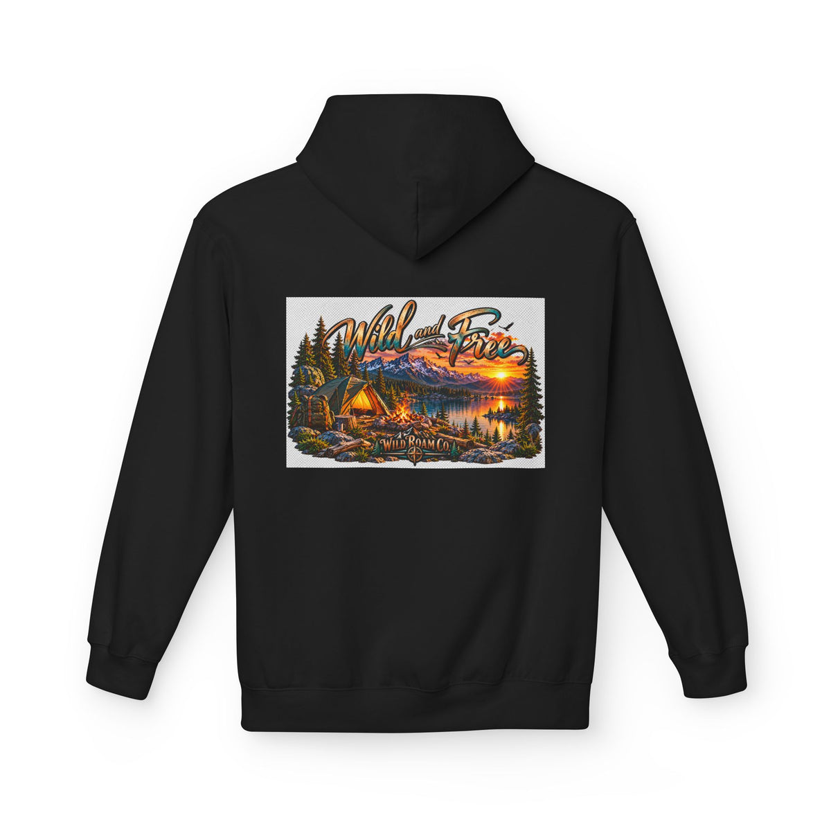 Wild Roam Co— "Wild & Free to Roam" Camping Graphic Hoodie