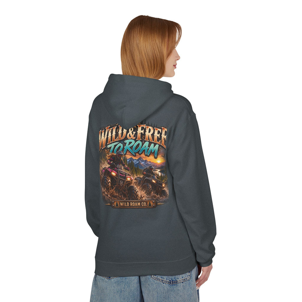 Wild & Free to Roam Hoodie — Off‑Road Adventure Graphic Hoodie