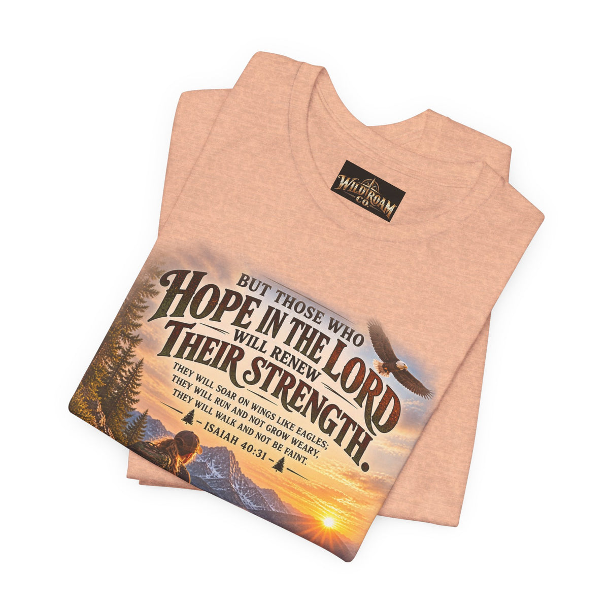 Women's Hope in the Lord T-Shirt — Isaiah 40:31 Christian Faith Tee