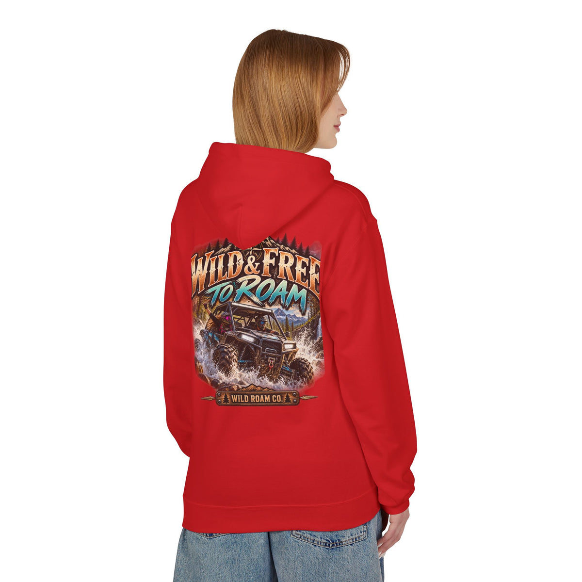 Wild Roam Co. Hoodie — Vintage Outdoor Compass Sunset Pullover