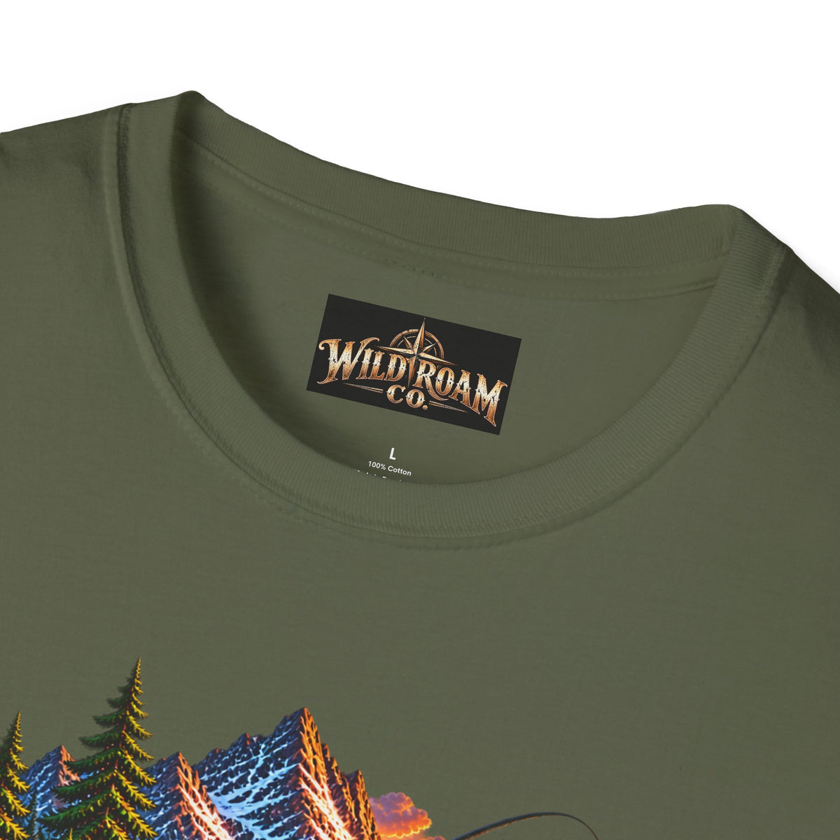 Nature Camping T-Shirt — Mountain Sunset  Lake Scene