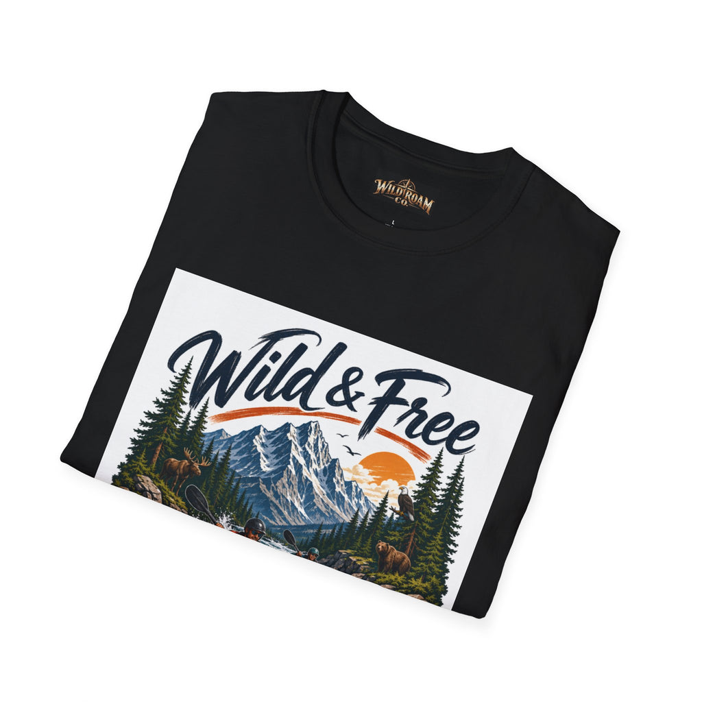 Wild Roam Co. T-Shirt —  Kayak Adventure Graphic Tee
