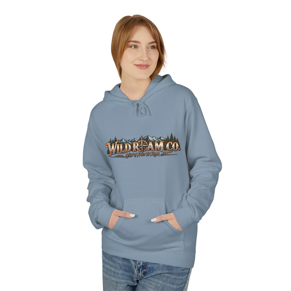 Wild Roam Co. Couple Vintage Mountain Climb Graphic Hoodie