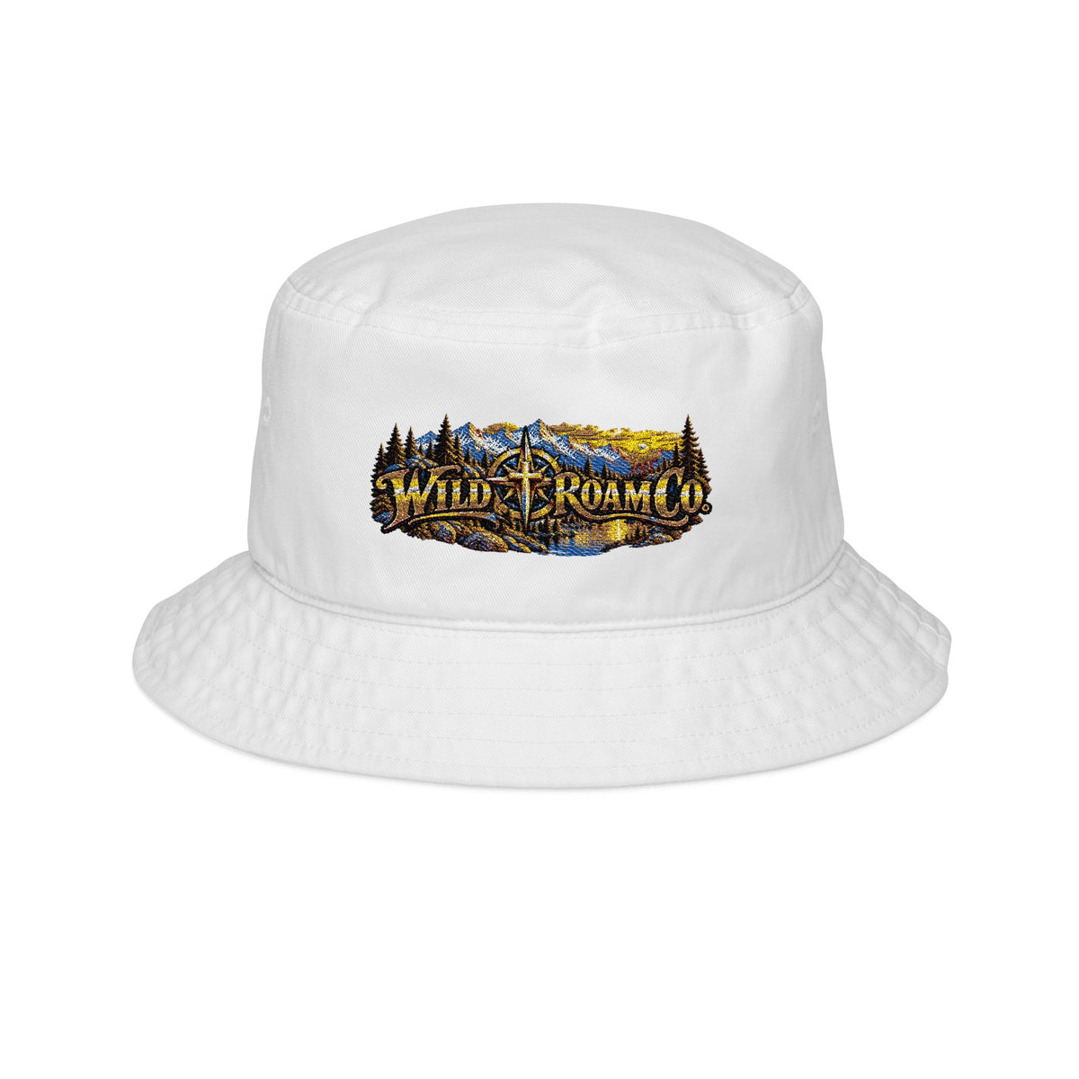 Bucket Hat — Wild Roamer Mountain Embroidered Outdoor Travel Hat