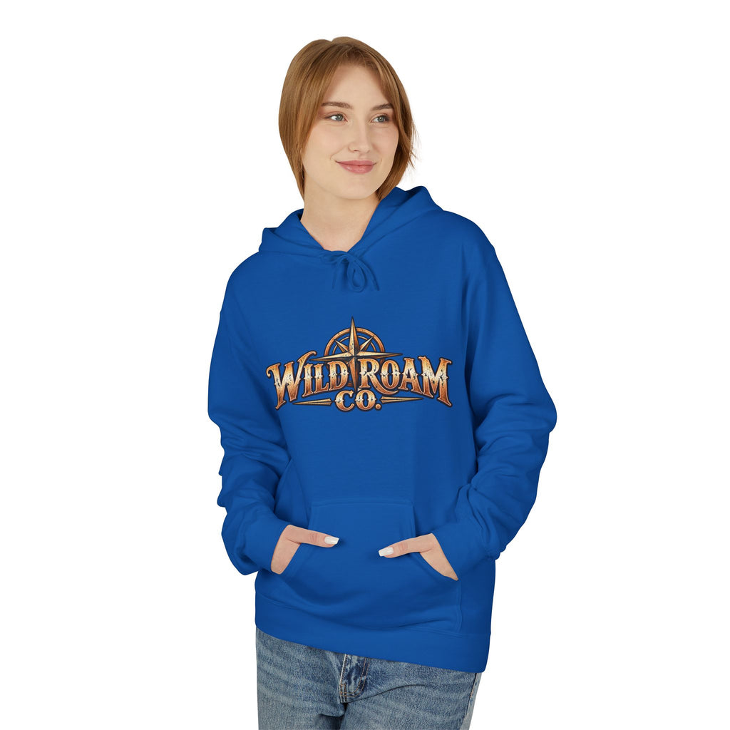 Wild Roam Co Hoodie — "Wild & Free to Roam" Camping Adventure Pullover