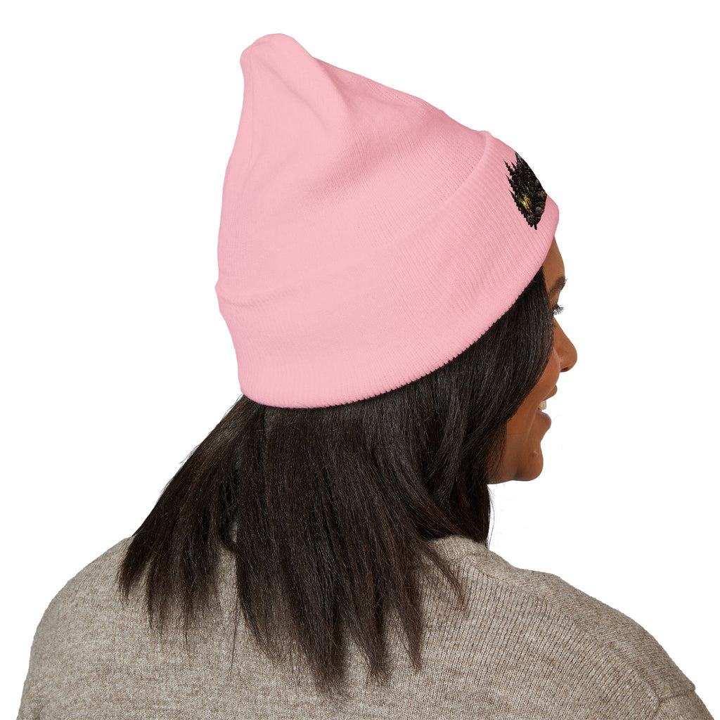 Wild & Free Embroidered Cuffed Beanie