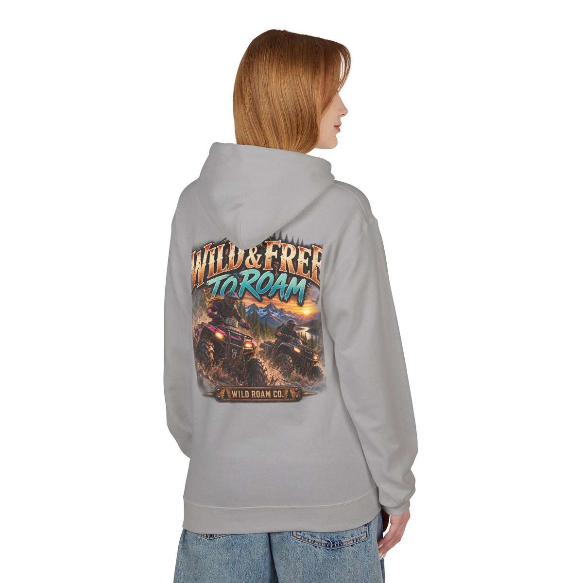 Wild & Free to Roam Hoodie — Off‑Road Adventure Graphic Hoodie