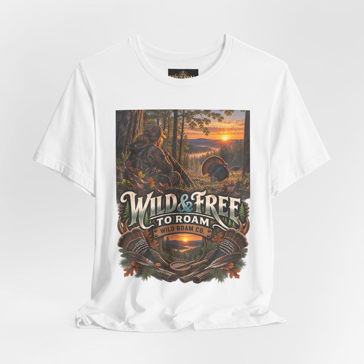 Women's Wild & Free To Roam T-Shirt — Outdoor Adventure Nature Graphic Tee