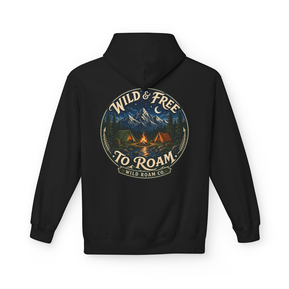 Wild & Free Hoodie — Wild Roam Co Camping Adventure Pullover