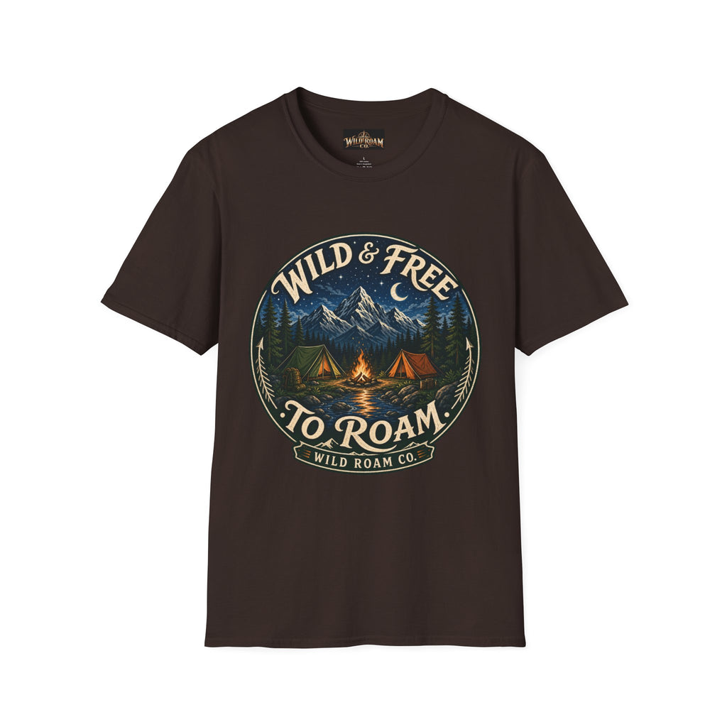 Wild & Free To Roam Camping T-Shirt