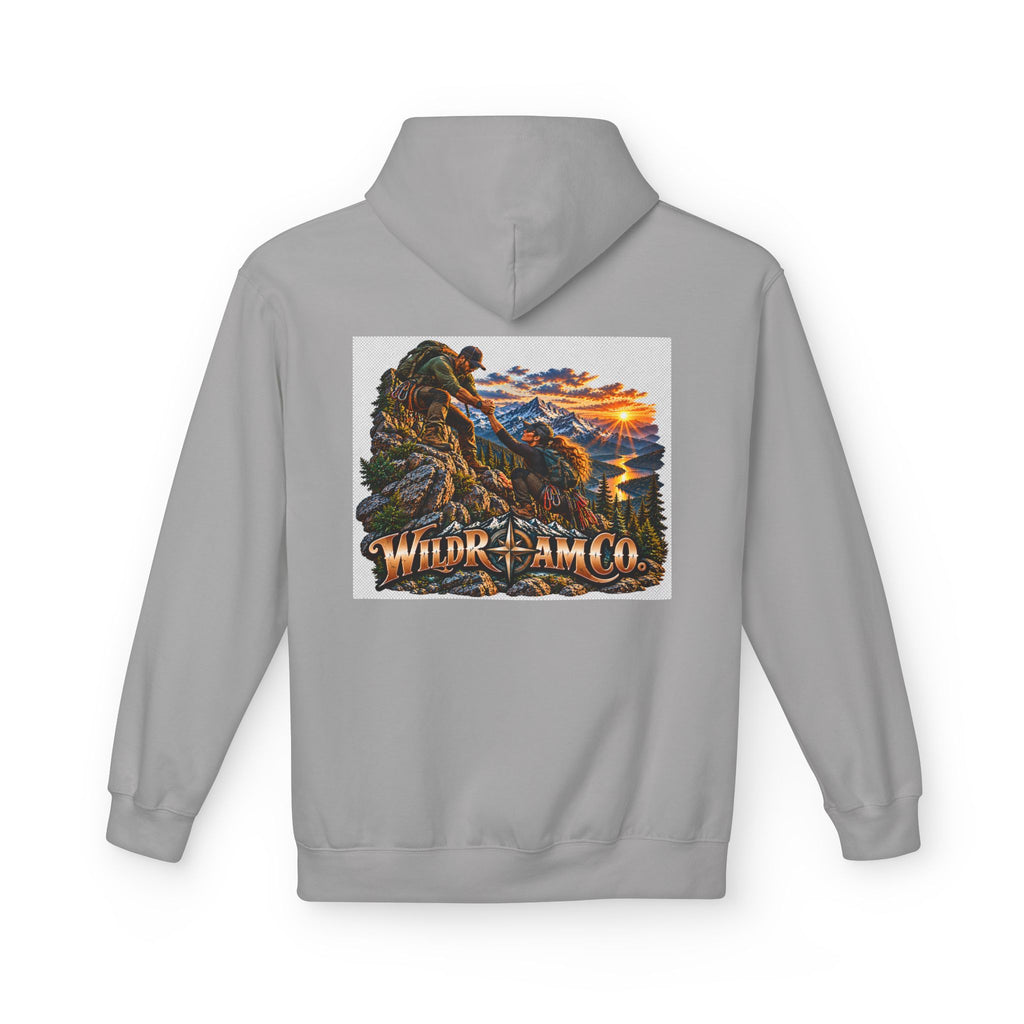 Wild Roam Co. Couple Vintage Mountain Climb Graphic Hoodie