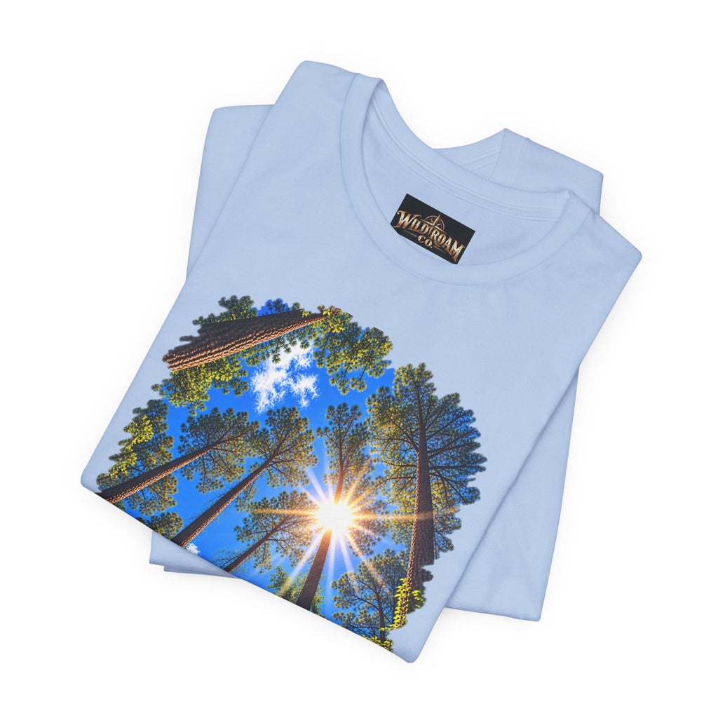 Wild Roam Co. Unisex Tee--Psalms 121:2 Sunny Trees