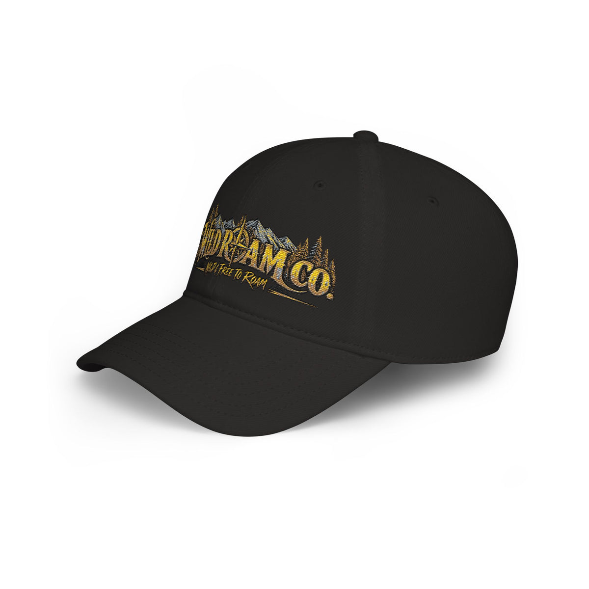 Wild Dream Co. Embroidered Baseball Cap — Adventure Logo Low Profile Hat