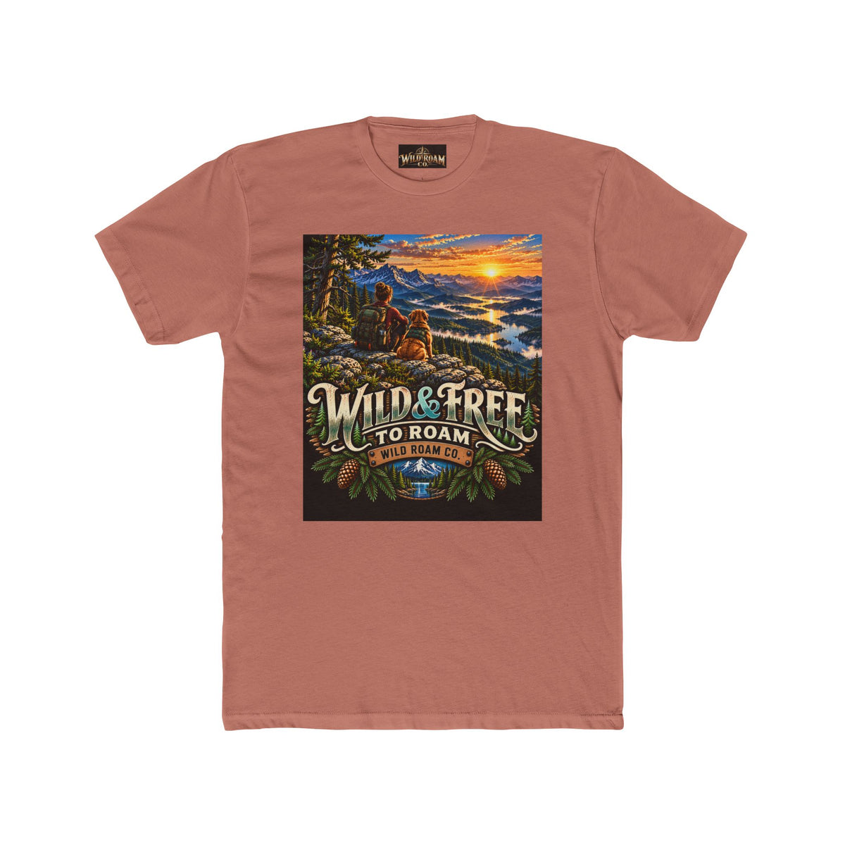 Women's Wild & Free to Roam T-Shirt — Adventure Nature Graphic Tee