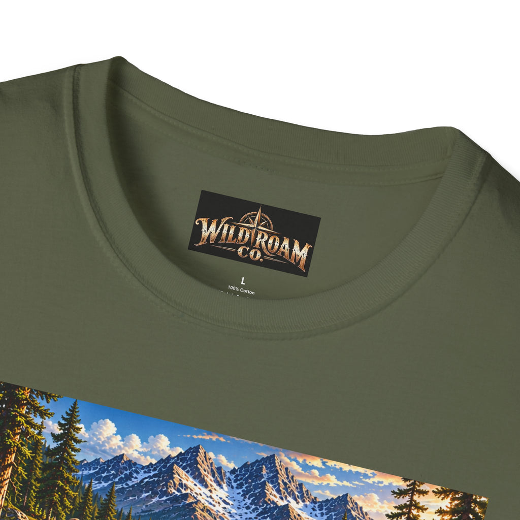 Wild & Free To Roam T-Shirt — Vintage Mountain Nature Graphic Tee