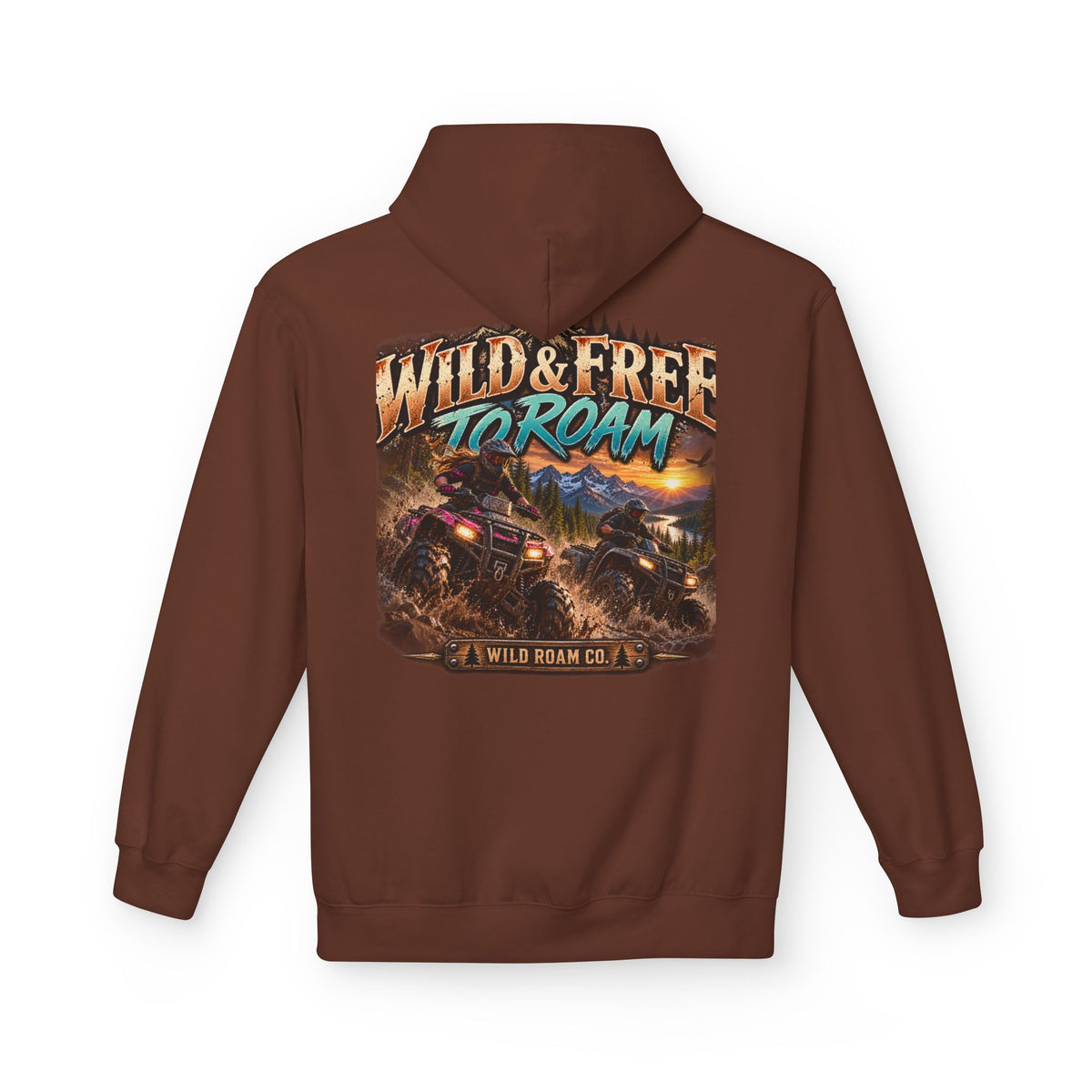 Wild & Free to Roam Hoodie — Off‑Road Adventure Graphic Hoodie