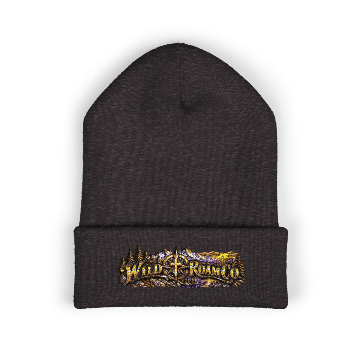 Wild & Free Embroidered Cuffed Beanie