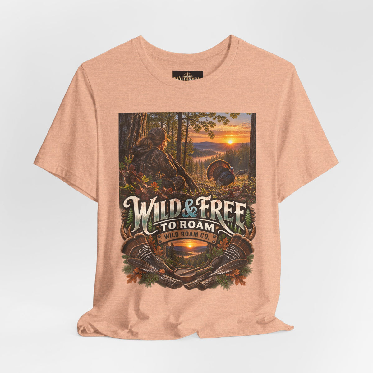 Women's Wild & Free To Roam T-Shirt — Outdoor Adventure Nature Graphic Tee