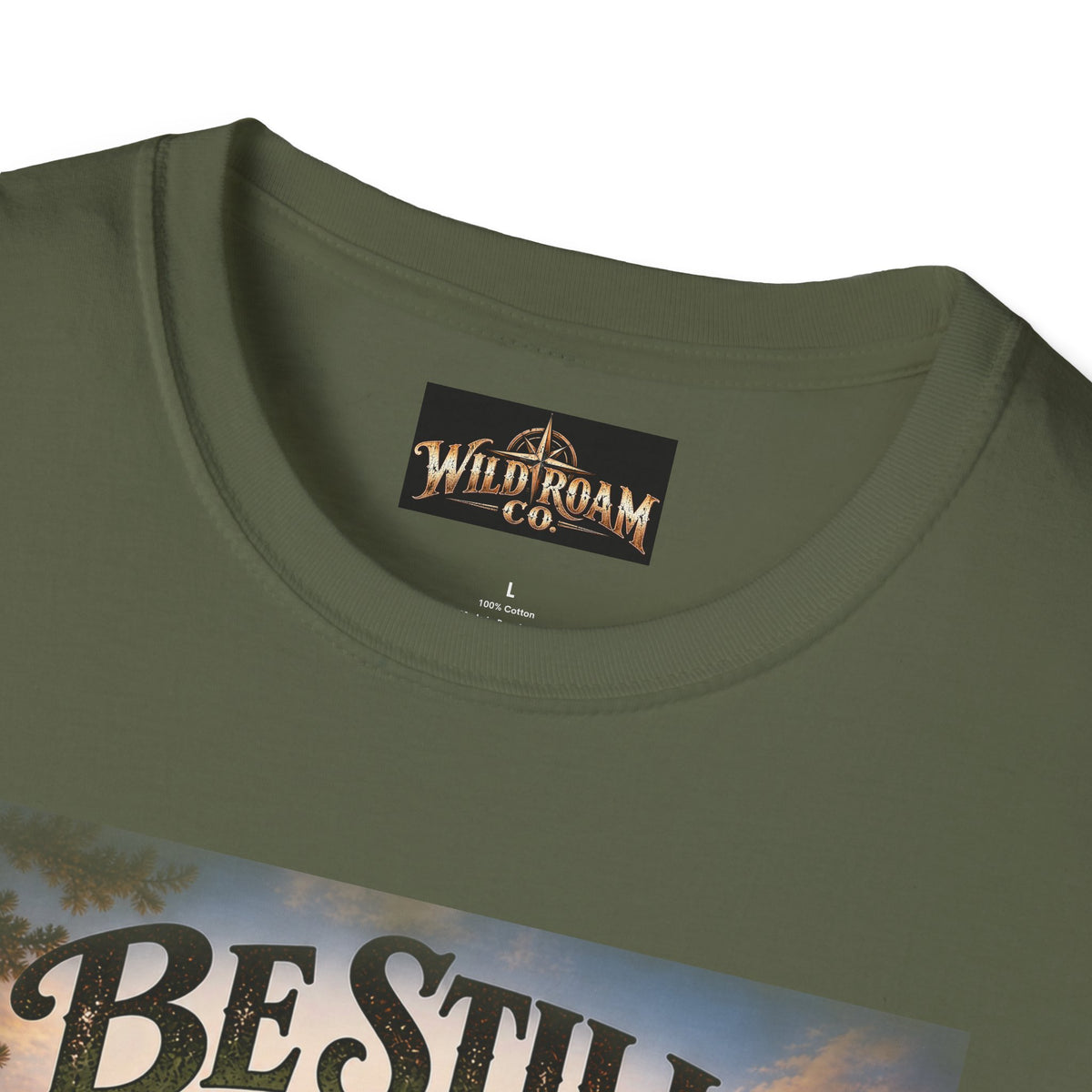 Men's Christian Mountain T‑Shirt – "Be Still and Know That I Am God" Inspirational Faith Tee