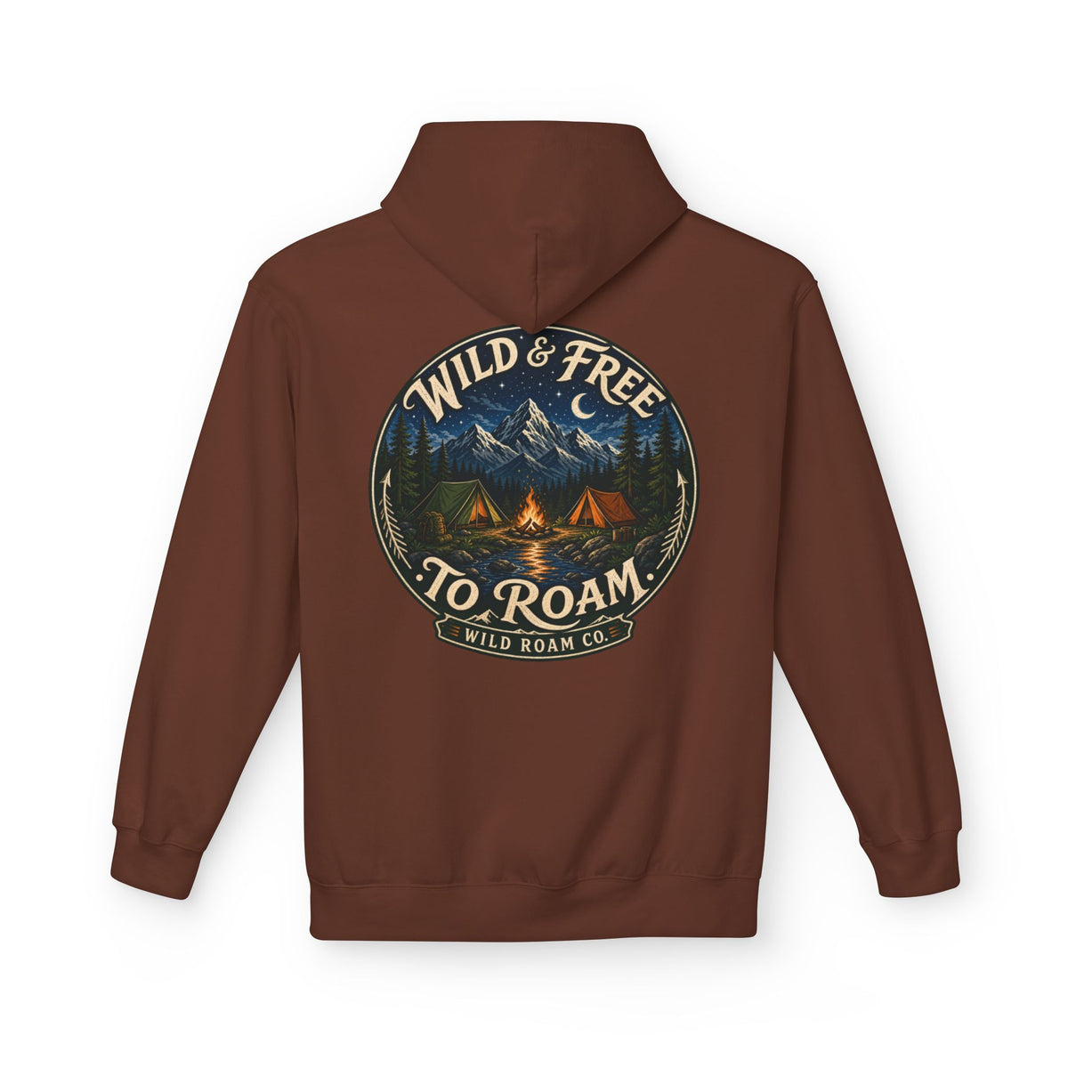 Wild & Free Hoodie — Wild Roam Co Camping Adventure Pullover