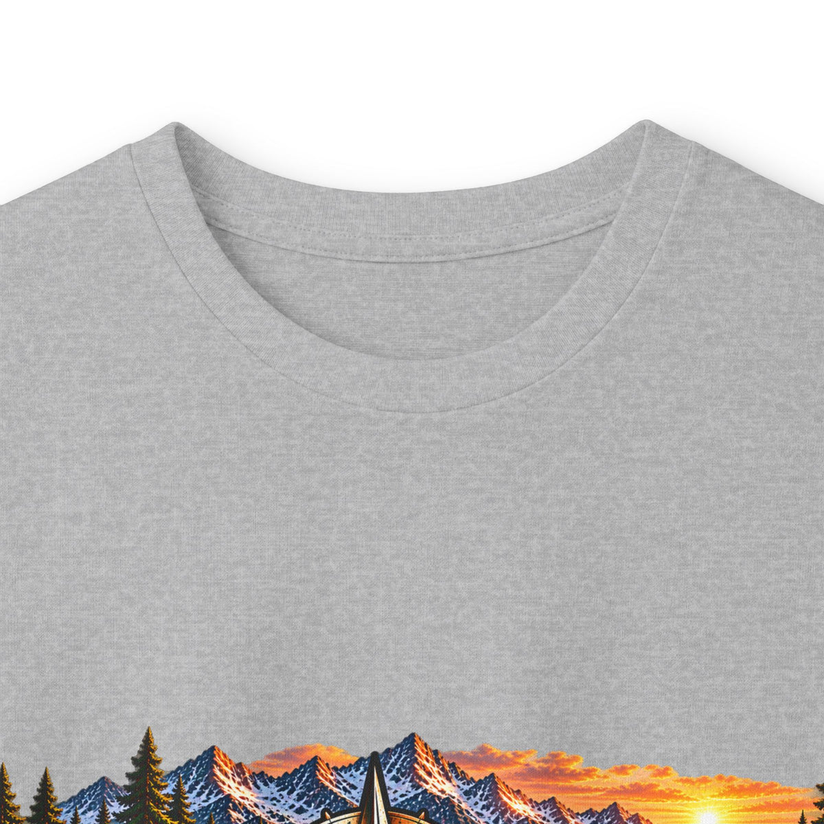 Long Sleeve Tee - "Wild + Roam Co." Faith Logo Sunset Graphic with Acts 13:47 Scripture Back