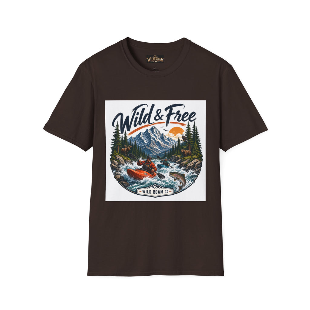 Wild Roam Co. T-Shirt —  Kayak Adventure Graphic Tee
