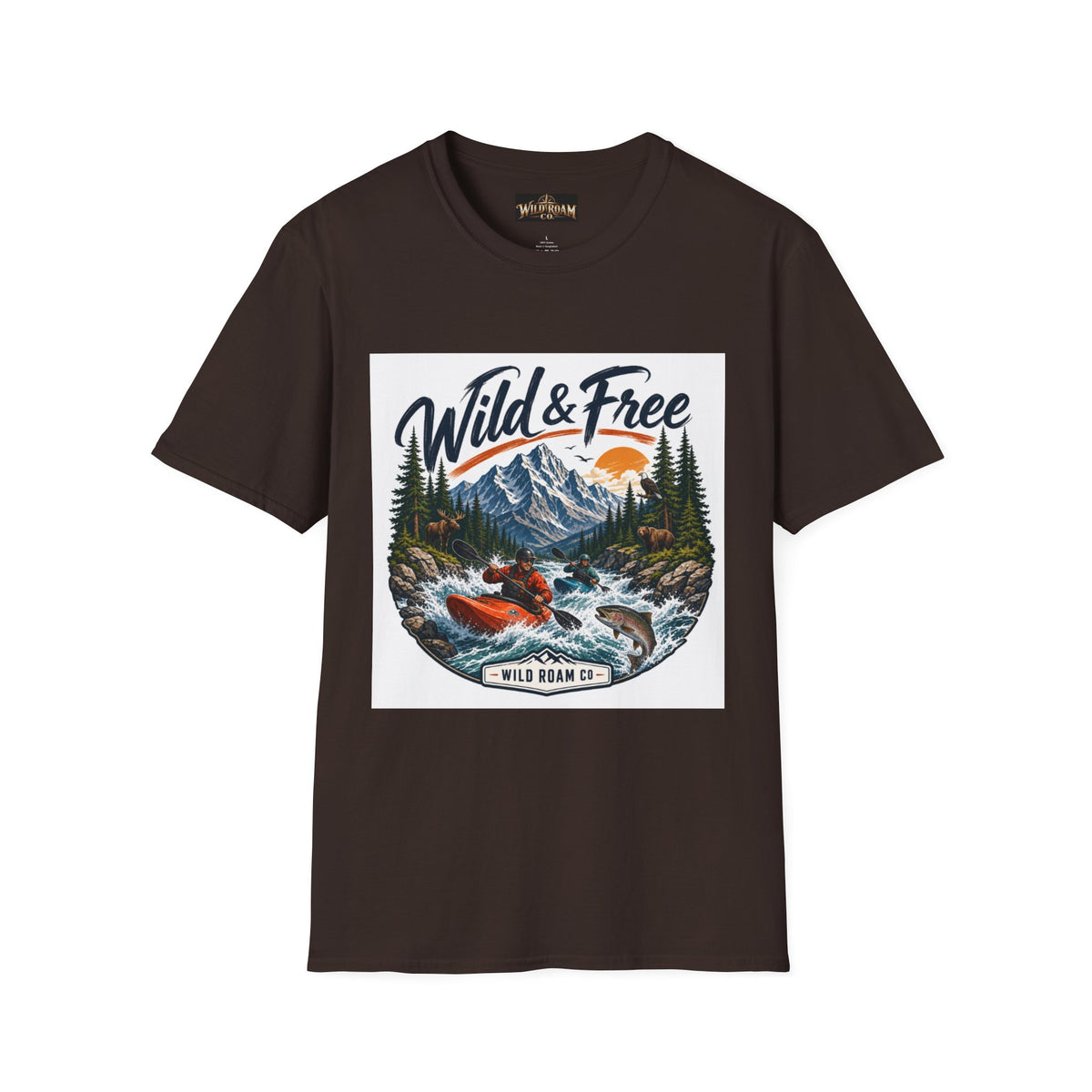 Wild Roam Co. T-Shirt —  Kayak Adventure Graphic Tee