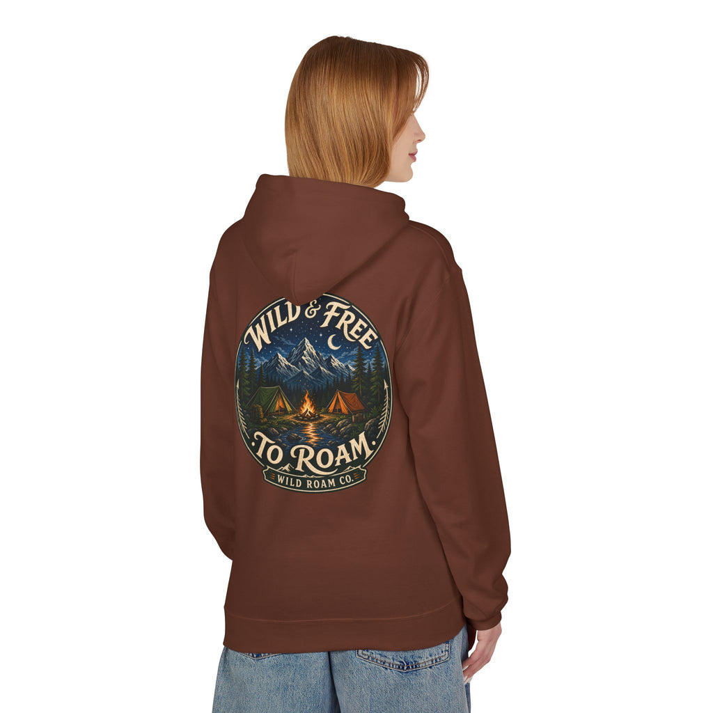 Wild & Free Hoodie — Wild Roam Co Camping Adventure Pullover