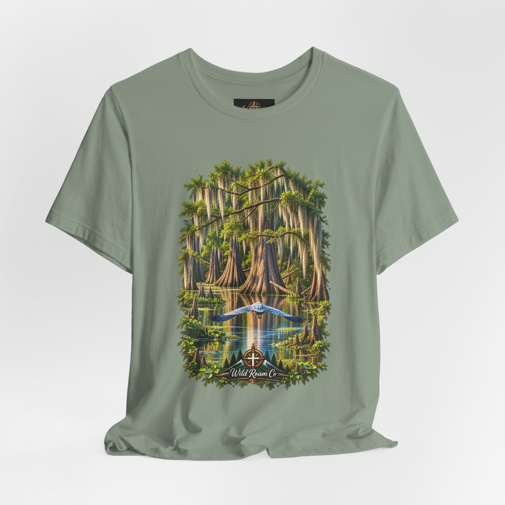 Wild Roam Co Unisex Tee-- Isaiah 40:31 Bayou Bird