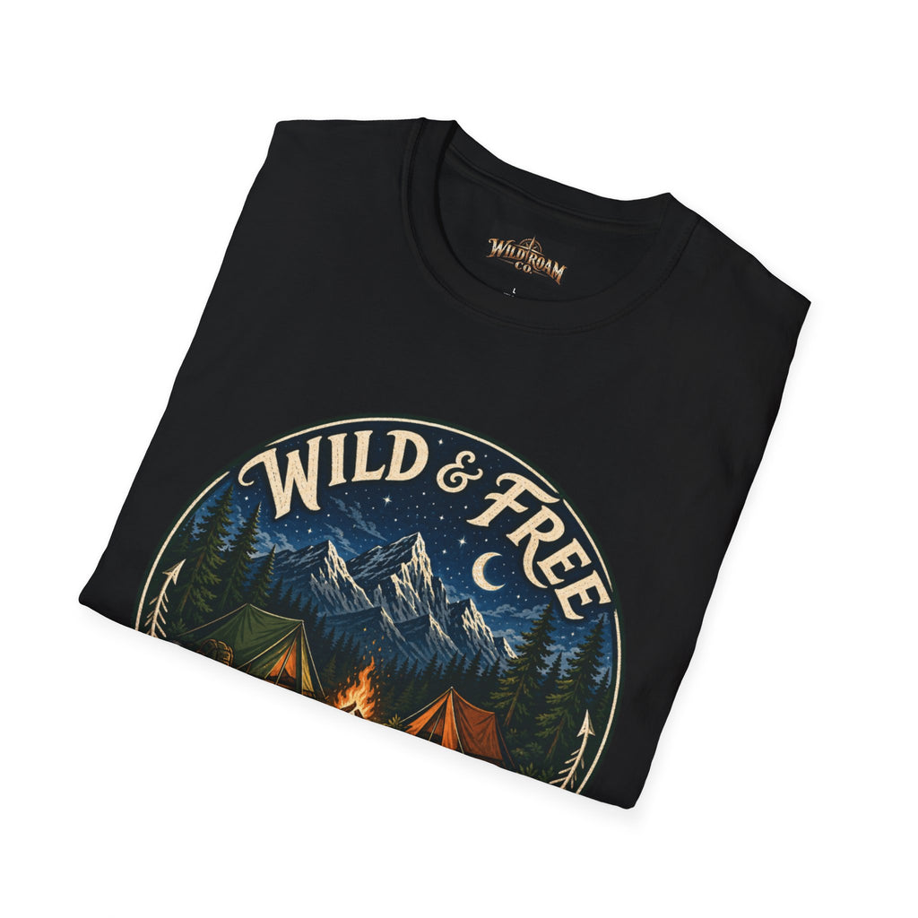 Wild & Free To Roam Camping T-Shirt