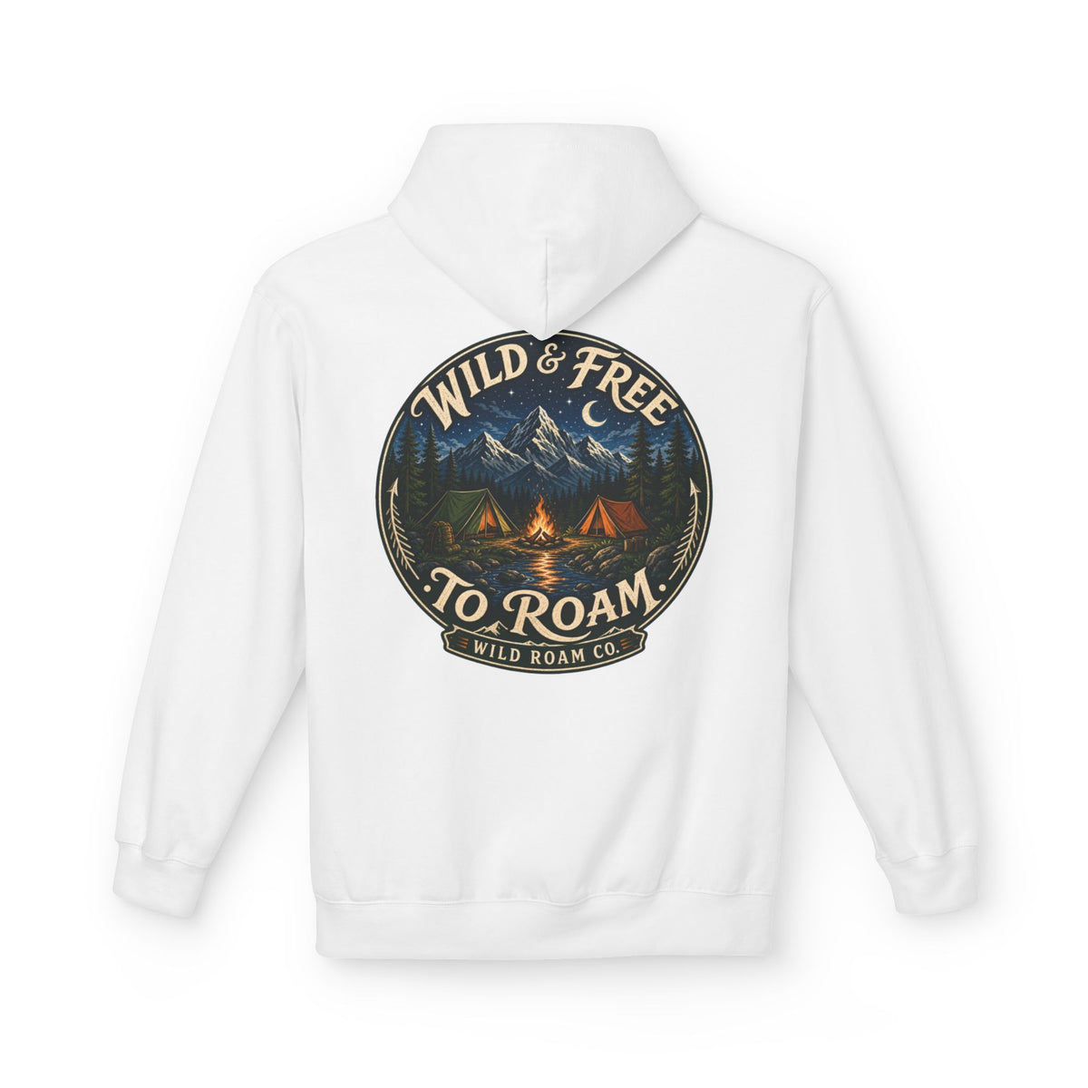 Wild & Free Hoodie — Wild Roam Co Camping Adventure Pullover