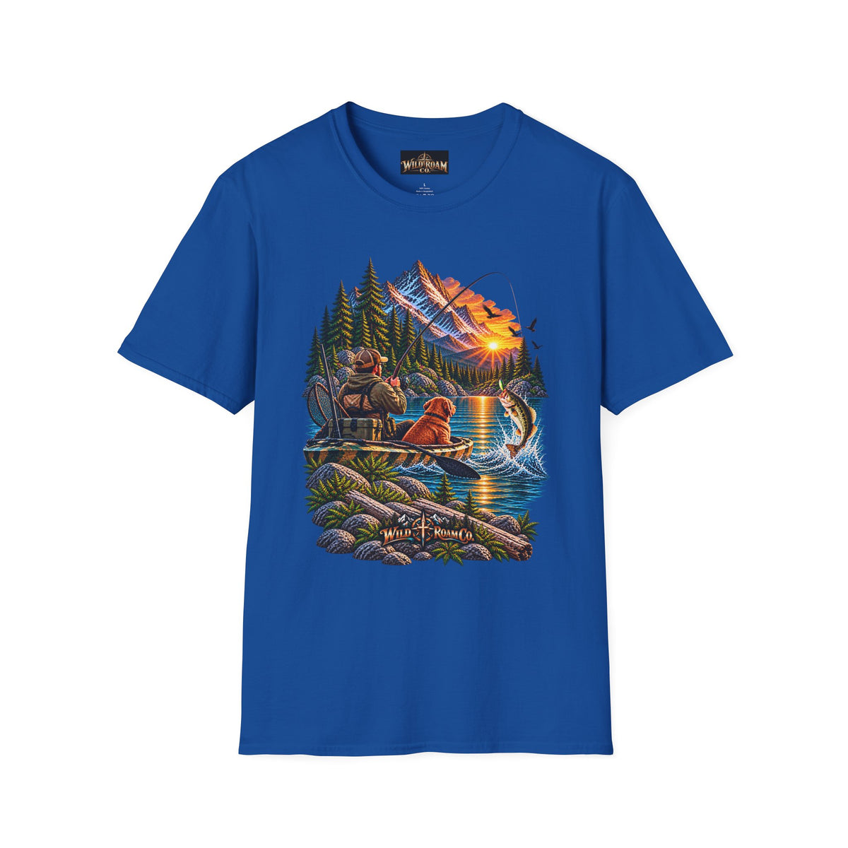 Nature Camping T-Shirt — Mountain Sunset  Lake Scene