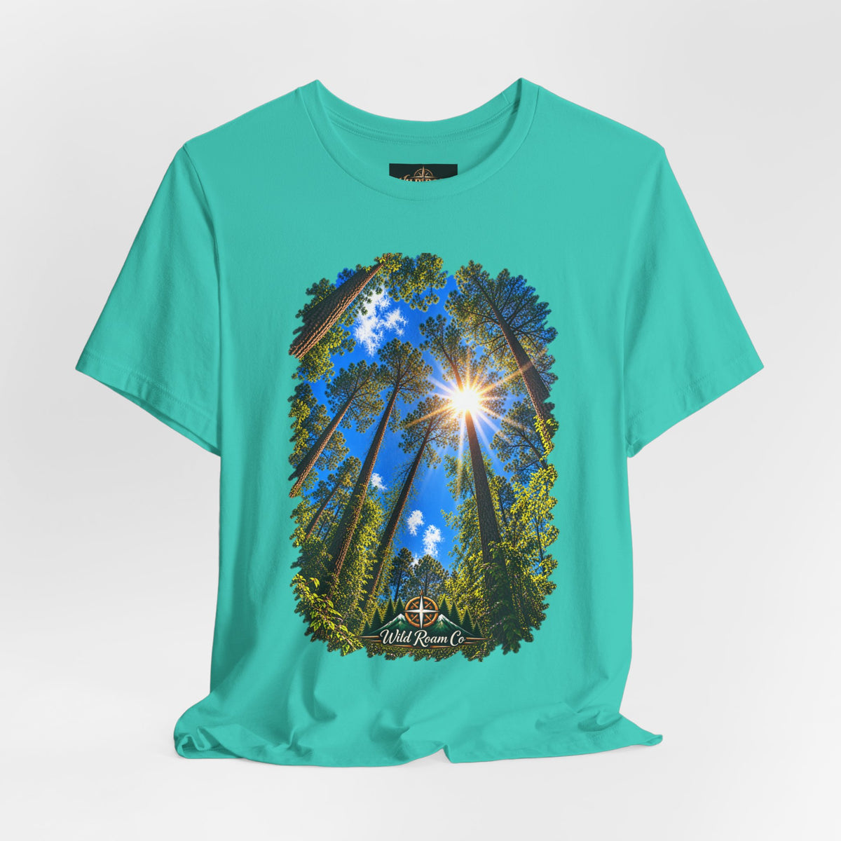 Wild Roam Co. Unisex Tee--Psalms 121:2 Sunny Trees