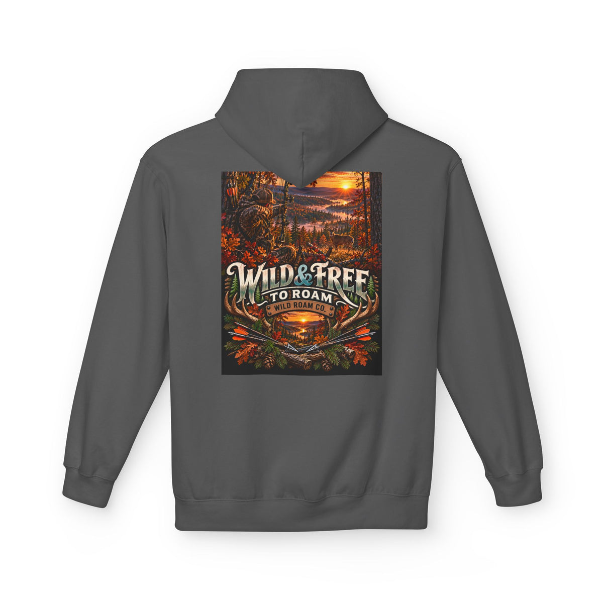 Wild & Free Hoodie — 'Wild & Free To Roam' Outdoor Bow Adventure Pullover