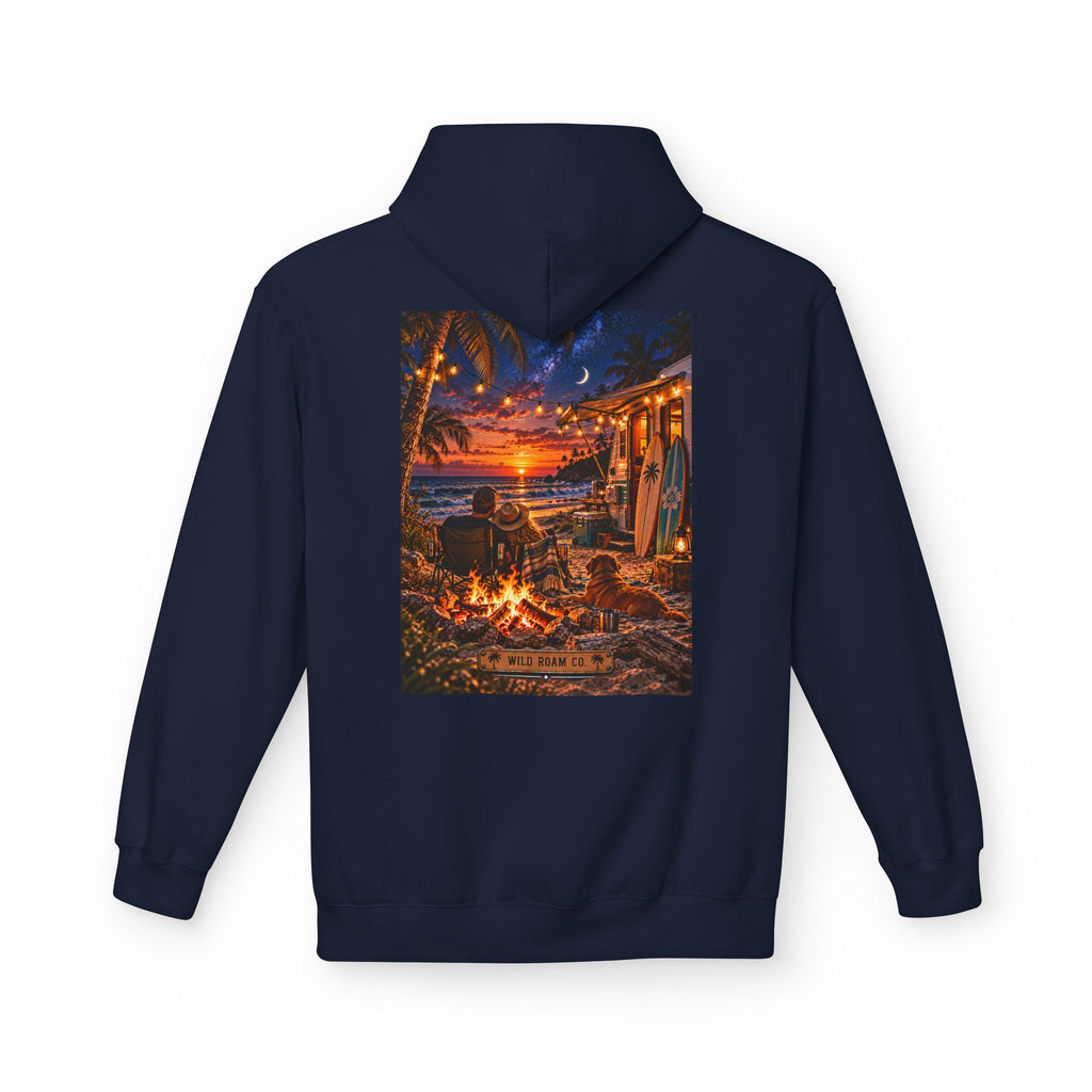 Wild Roam Co Hoodie-- Beach Bonfire Surf Graphic Hoodie