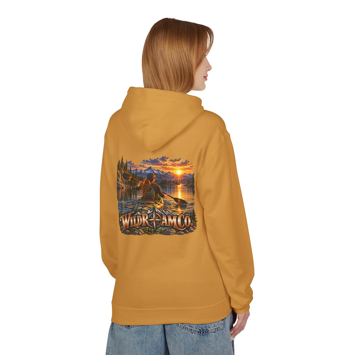Wild Roam Co. Women's Sunset Kayak Hoodie — Outdoor Adventure Pullover