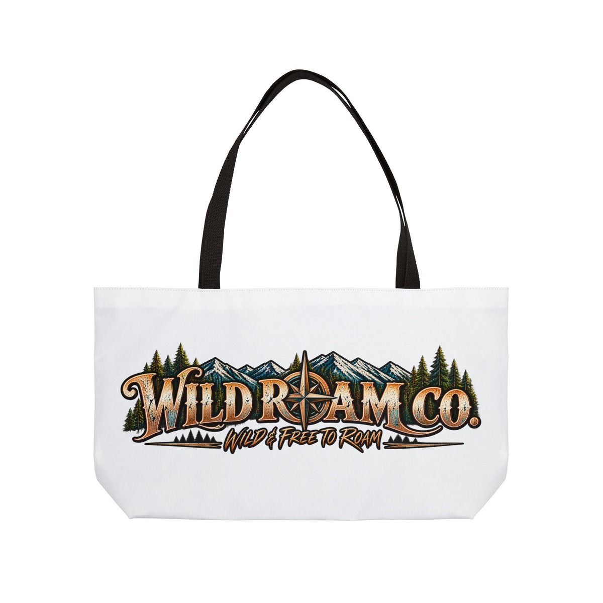 Wild Roam Co. Weekender Tote Bag — Mountain Adventure Travel Bag
