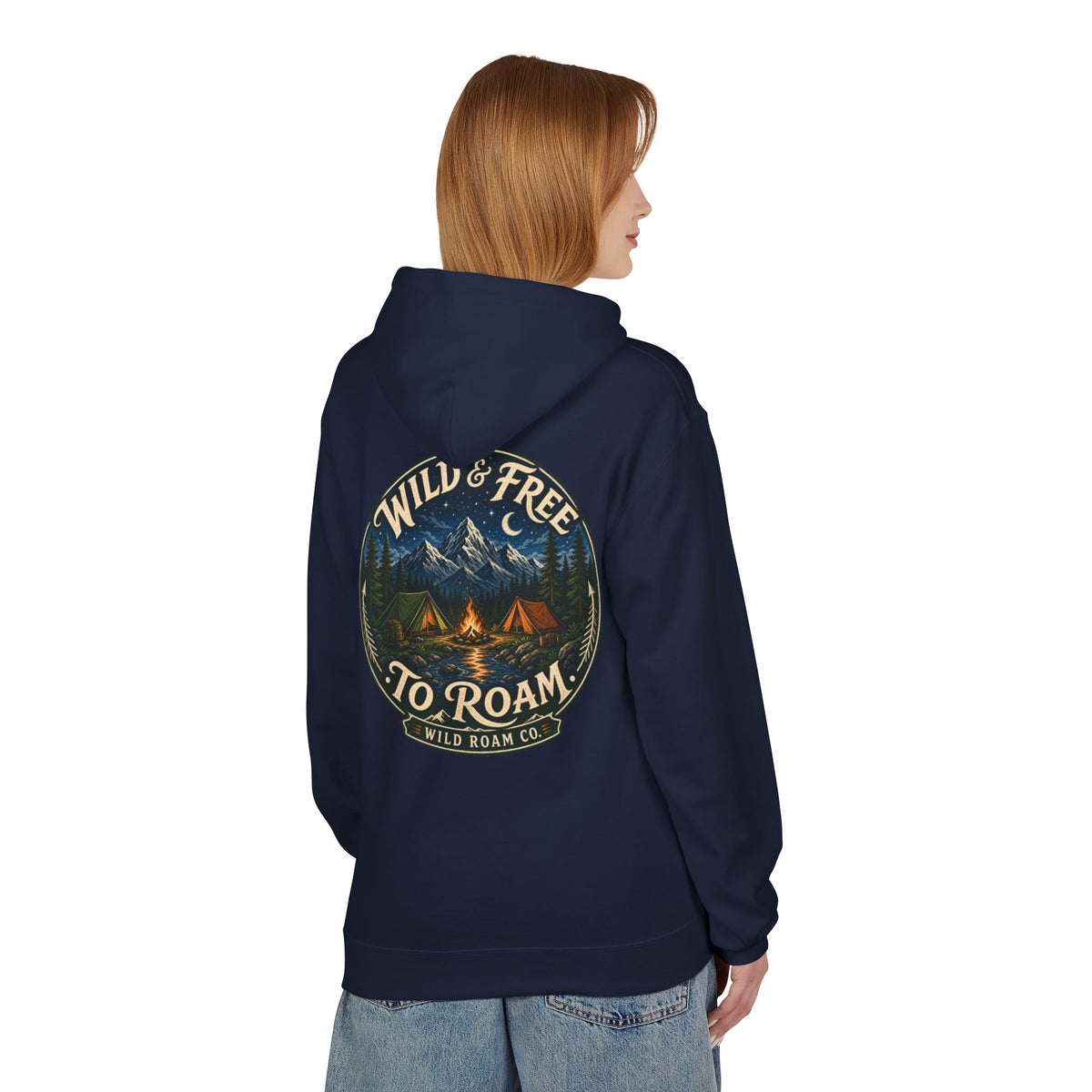 Wild & Free Hoodie — Wild Roam Co Camping Adventure Pullover