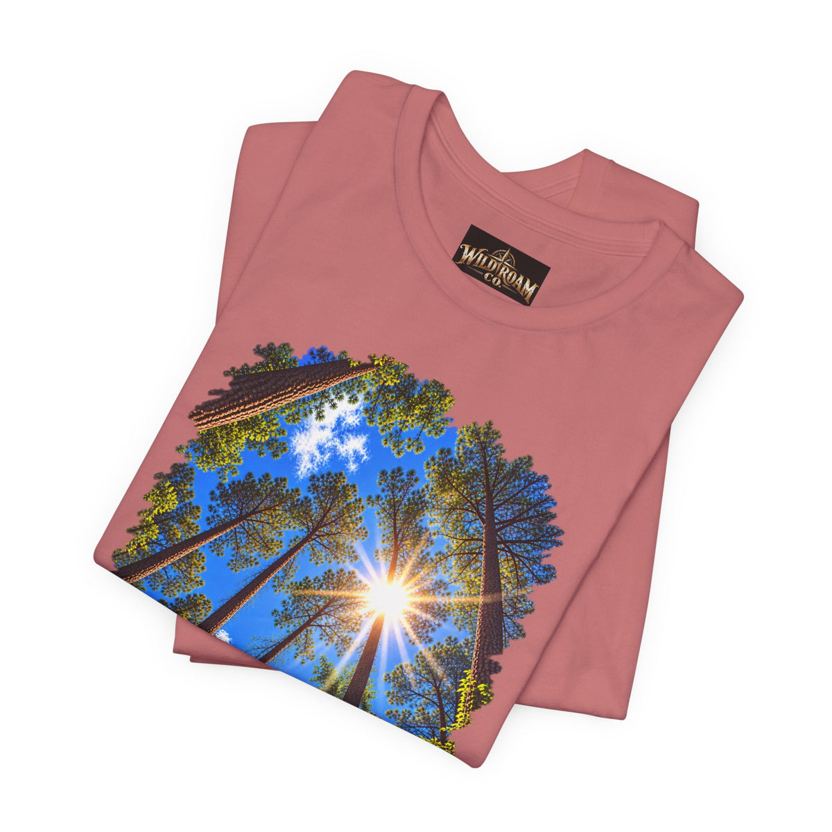 Wild Roam Co. Unisex Tee--Psalms 121:2 Sunny Trees