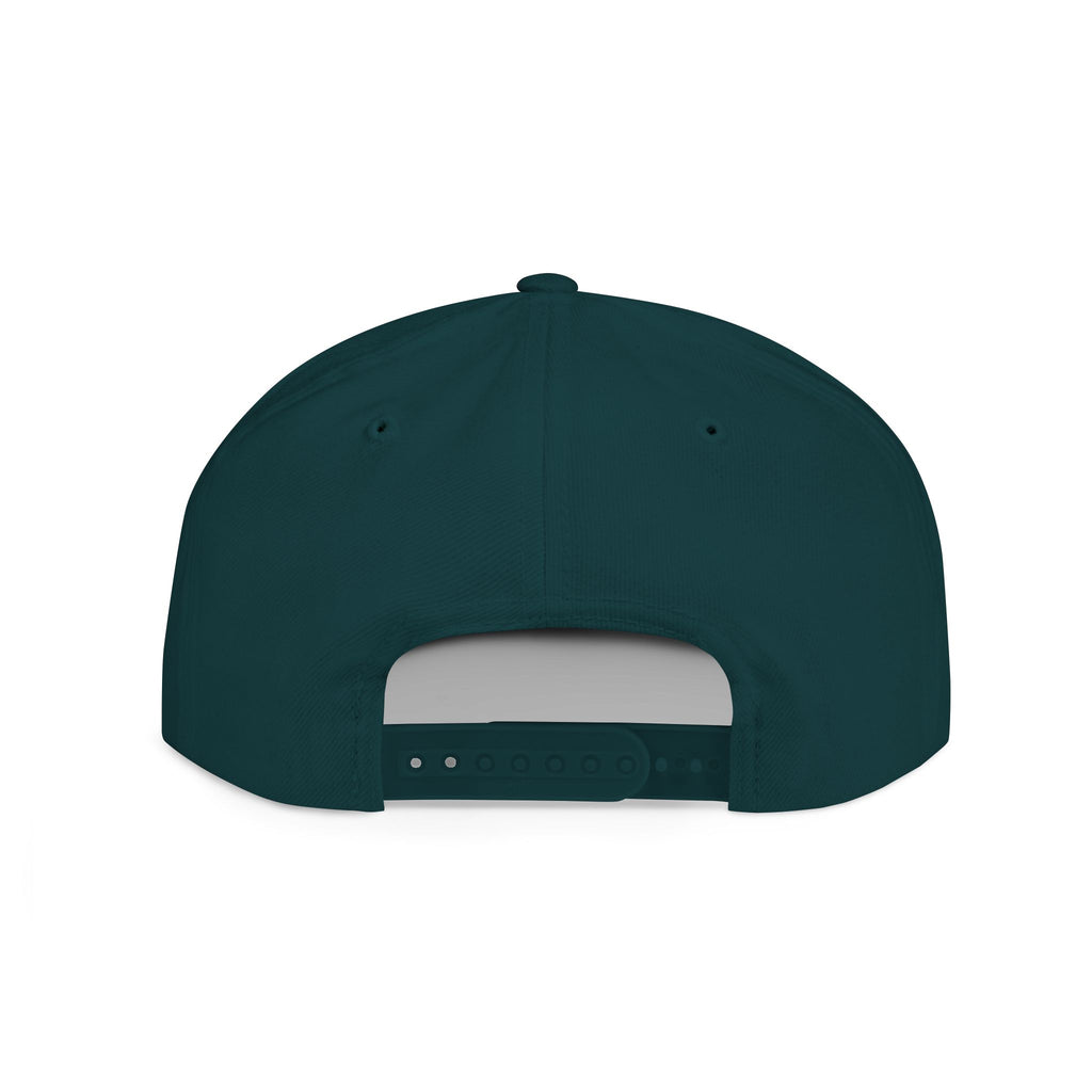 Snapback Hat — Mountain Sunrise 'Wander & Roam' Embroidered Flat Bill