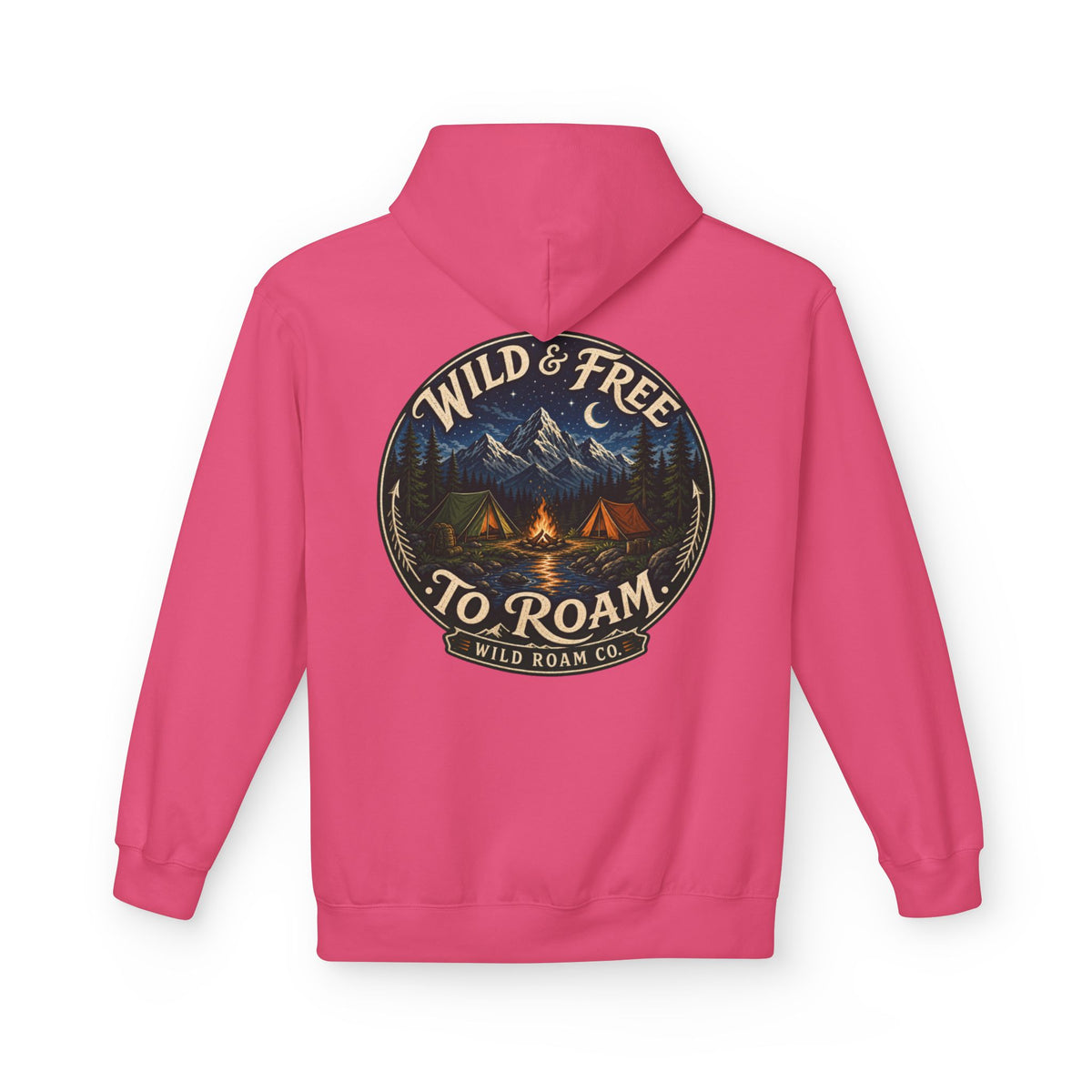 Wild & Free Hoodie — Wild Roam Co Camping Adventure Pullover