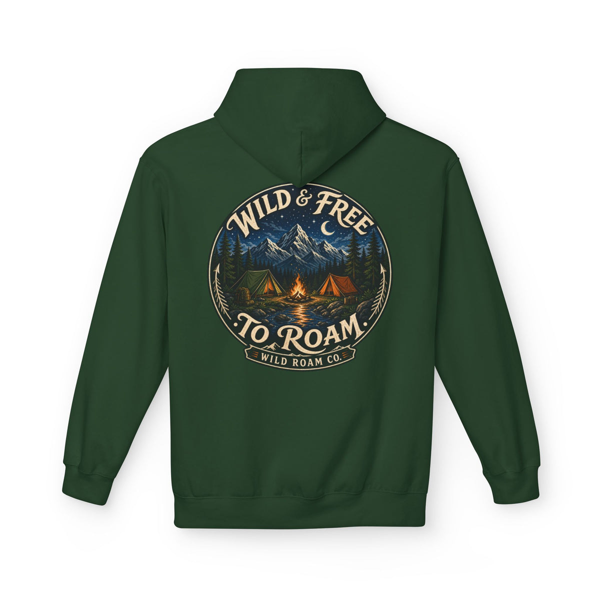 Wild & Free Hoodie — Wild Roam Co Camping Adventure Pullover