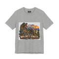 Couple Helping Hand Graphic Tee — Wild Roam Co. Mountain Climber Sunset T‑Shirt